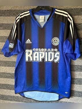 Vintage 2005 Adidas Colorado Rapids MLS Soccer Jersey Football Kit Small